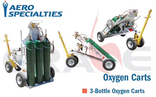 AEROSPECIALTIES/ͨɻ3ƿװ/3-Bottle Oxygen Carts